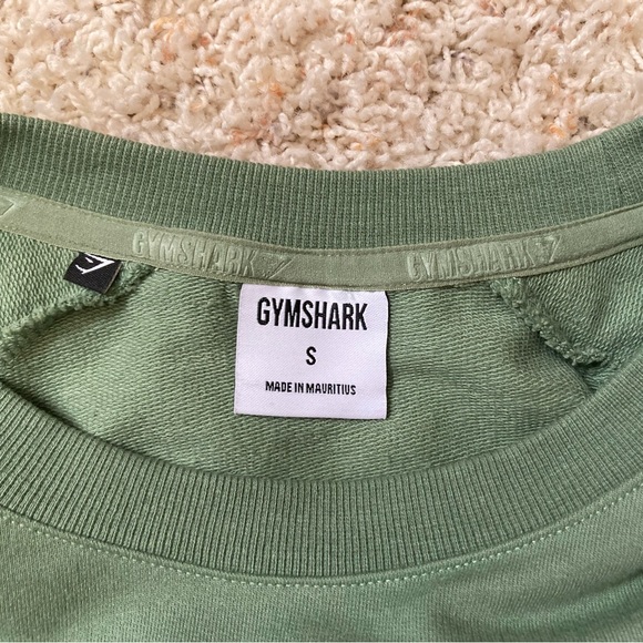 Gymshark Training Cropped Sweater - Green (small) - Picture 5 of 7
